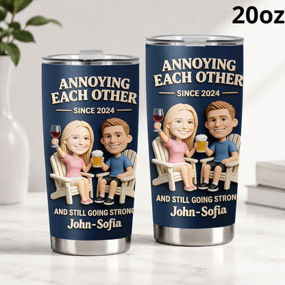Everlasting Love - Personalized Couple Tumbler