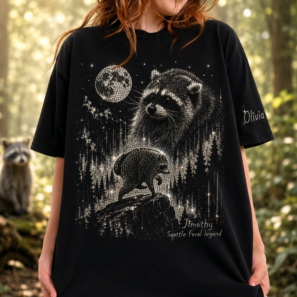 Vintage Jimothy Raccoon - Personalized Raccoon All Over Shirt