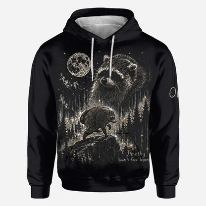 Vintage Jimothy Raccoon - Personalized Raccoon All Over Shirt