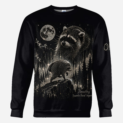 Vintage Jimothy Raccoon - Personalized Raccoon All Over Shirt