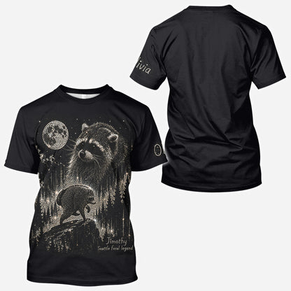 Vintage Jimothy Raccoon - Personalized Raccoon All Over Shirt