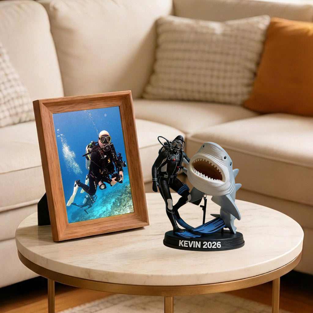 Any Photo Amazing Dive - Personalized Scuba Diving Premium 3D Figurine