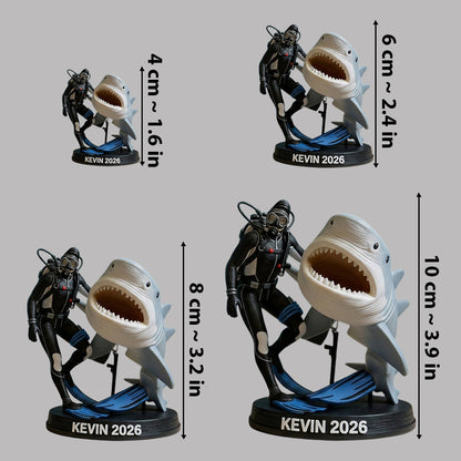 Any Photo Amazing Dive - Personalized Scuba Diving Premium 3D Figurine