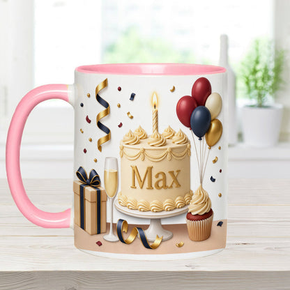 Happy Birthday - Personalized Birthday Accent Mug