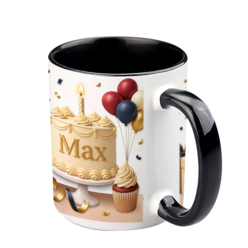 Happy Birthday - Personalized Birthday Accent Mug