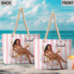 Summer Escape Collection - Personalized Sea Lover Beach Bag