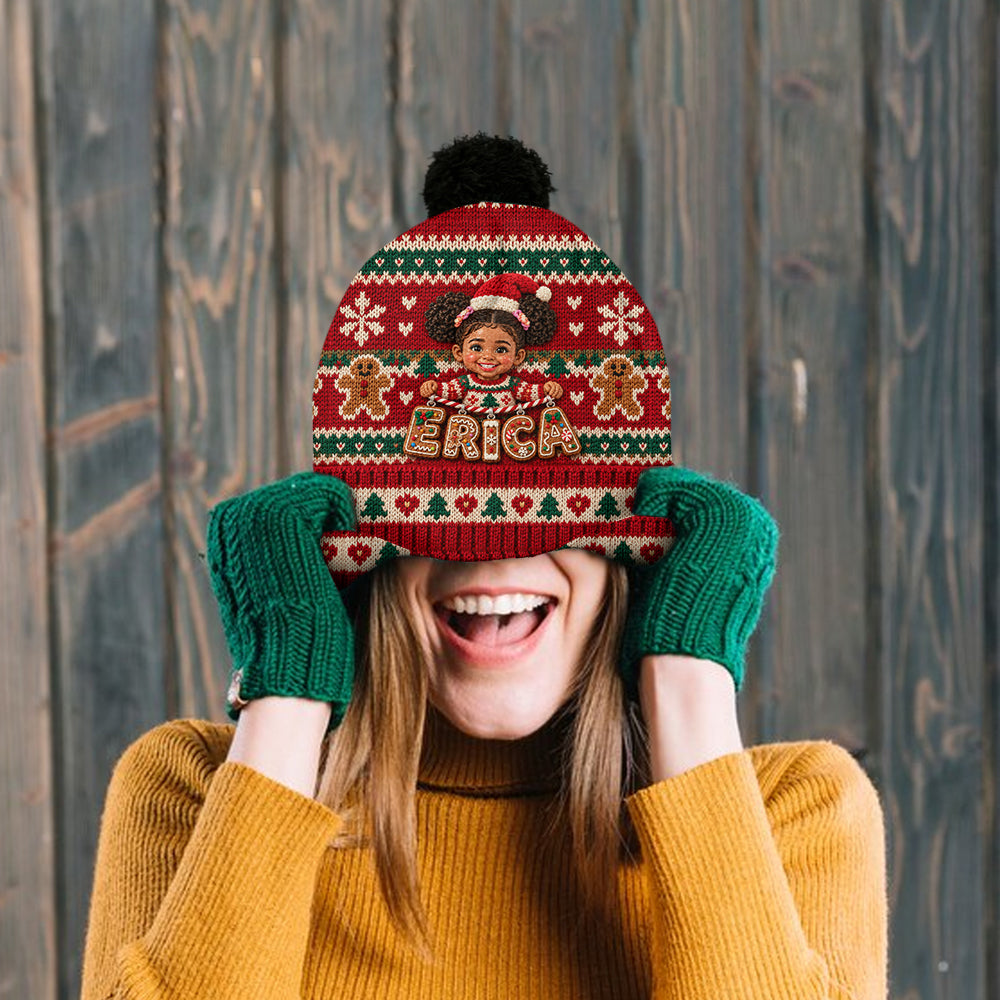 Holding Name Letter Gift For Kids - Personalized Kid Beanie Hat