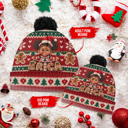 Holding Name Letter Gift For Kids - Personalized Kid Beanie Hat