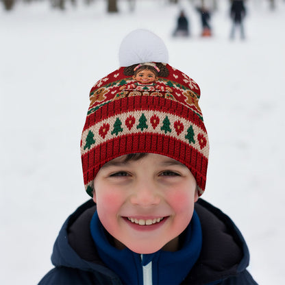 Holding Name Letter Gift For Kids - Personalized Kid Beanie Hat