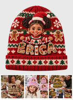 Holding Name Letter Gift For Kids - Personalized Kid Beanie Hat