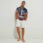 Bigfoot, Hiking/ Camping/ Fishing Lovers Gift, America Sasquatch, 4th Of July - Personalized Camping Hawaiian Shirt