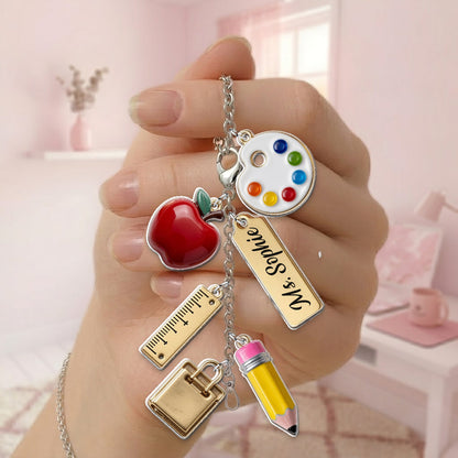 Teach With Love - Personalized Teacher Dangling Charms