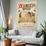 Birthday Gift - Personalized Birthday Wall Tapestry