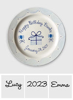 Happy Birthday - Personalized Birthday Ceramic Round Plate