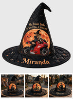 My Broom Broke - Personalized Biker Quilt Witch Hat