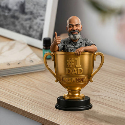 Custom Any Photo Best Papa/Dad/Uncle - Personalized Father Premium 3D Figurine
