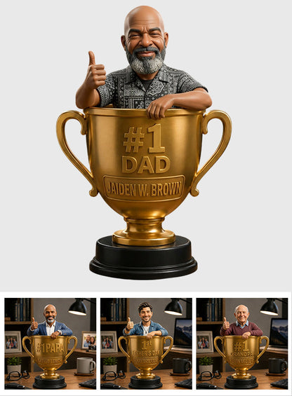Custom Any Photo Best Papa/Dad/Uncle - Personalized Father Premium 3D Figurine