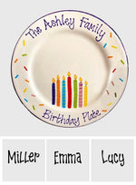 Happy Birthday - Personalized Birthday Ceramic Round Plate