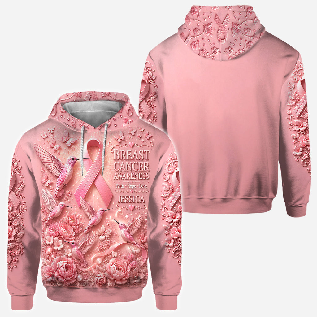 Breast Cancer Awareness - Personalized Breast Cancer Awareness All Over Shirt