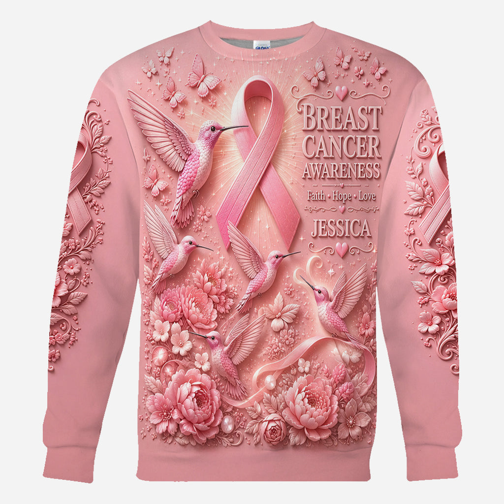Breast Cancer Awareness - Personalized Breast Cancer Awareness All Over Shirt