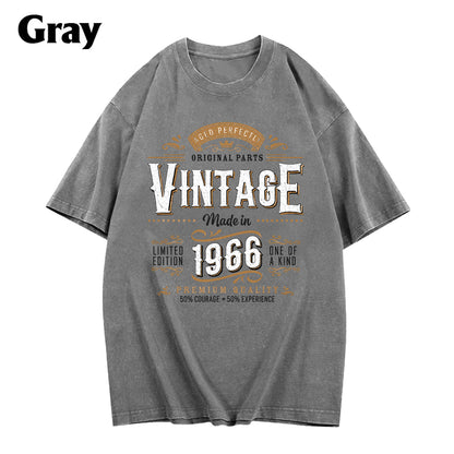 Birthday Gift - Personalized Birthday Washed T-Shirt