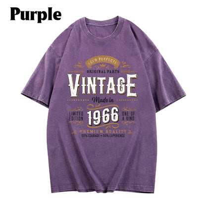Birthday Gift - Personalized Birthday Washed T-Shirt