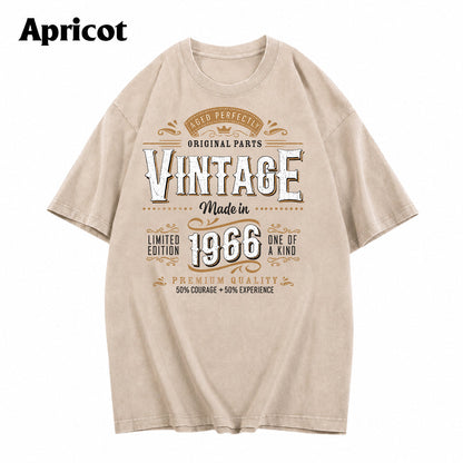 Birthday Gift - Personalized Birthday Washed T-Shirt