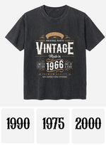 Birthday Gift - Personalized Birthday Washed T-Shirt