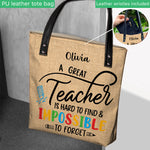 Back To School - Personalized Teacher Tote Bag
