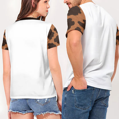 Walking By Faith Tripping Constantly - Personalized Highland Cow Fully Printed V-Neck T-Shirt