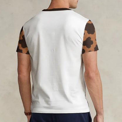 Walking By Faith Tripping Constantly - Personalized Highland Cow Fully Printed V-Neck T-Shirt