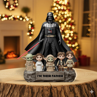 Best Dad In The Galaxy - Christmas Gift for Dad - Personalized The Force Custom Shaped Acrylic Plaque