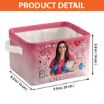 Nursing Is A Work Of Heart - Personalized Nurse Rectangle Storage Basket