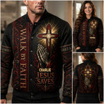 Walk By Faith - Personalized Christian Varsity Jacket