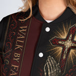 Walk By Faith - Personalized Christian Varsity Jacket
