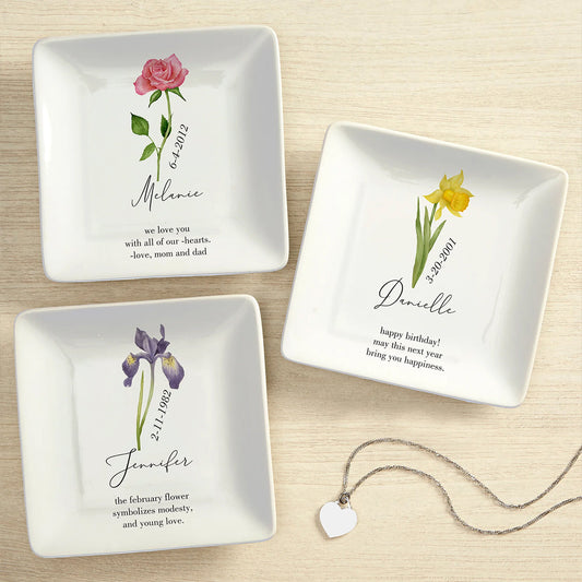 Happy Birthday - Personalized Birthday Fully Printed Jewelry Dish