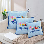 Kawaii School Teacher Gift Personalized - Personalized Teacher Faux Fur Square Pillow