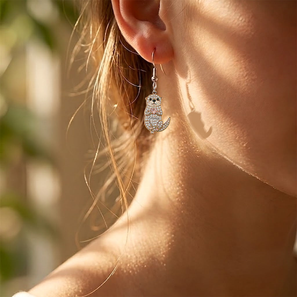 Happy Birthday - Personalized Birthday Earrings With Card