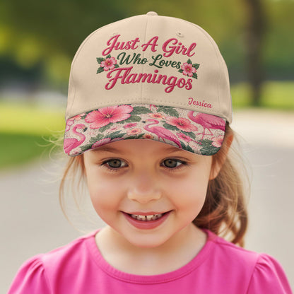 Just A Girl Who Loves Flamingos - Personalized Flamingo Classic Cap