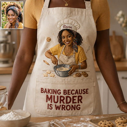 Shut The Fucupcakes - Personalized Baking Apron With Pockets