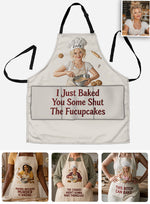 Shut The Fucupcakes - Personalized Baking Apron With Pockets
