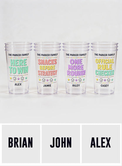 One More Round - Personalized Family Frosted Cup
