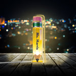 Pencil-Shaped Teacher Gift - Pencil Night Light - Personalized Teacher Acrylic LED Night Light