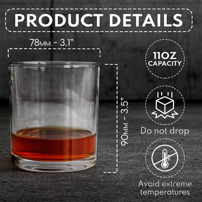 That Something So Fantastic - Personalized Father Whiskey Glass With Gift Box