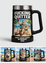 Happy Retirement - Personalized Retired Beer Stein