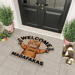 Welcome Mudafakas - Personalized Cat Non-Slip Tufted Rug