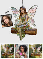 Custom Fairy Garden From Any Photo - Personalized Gardening Window Hanging Suncatcher Ornament