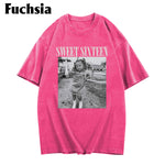 Birthday Gift - Personalized Birthday Washed T-Shirt