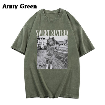 Birthday Gift - Personalized Birthday Washed T-Shirt