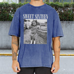 Birthday Gift - Personalized Birthday Washed T-Shirt